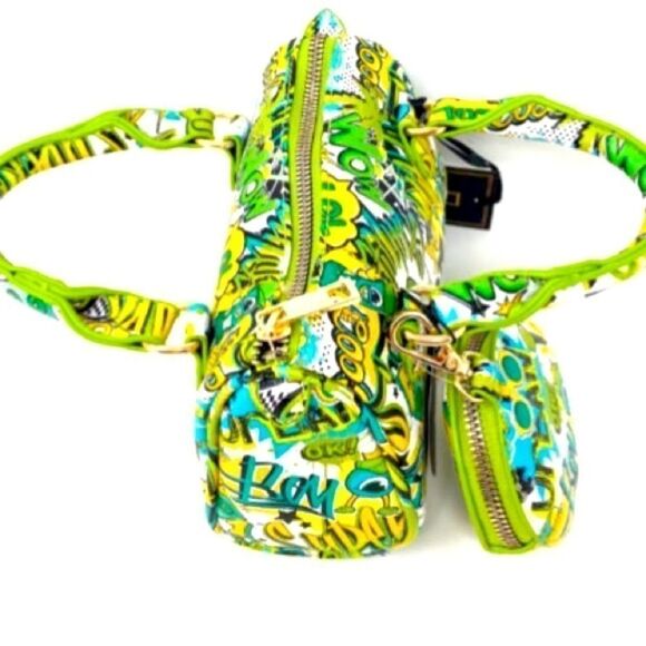 2-N-1 Graffiti Mini Handbag and Wallet - Picture 4 of 7